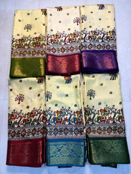 Beautiful rekko silk sarees