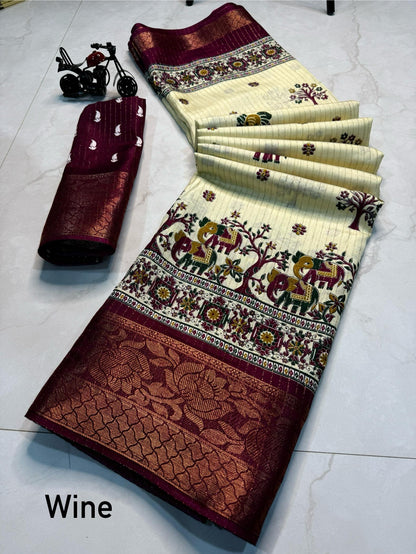 Beautiful rekko silk sarees