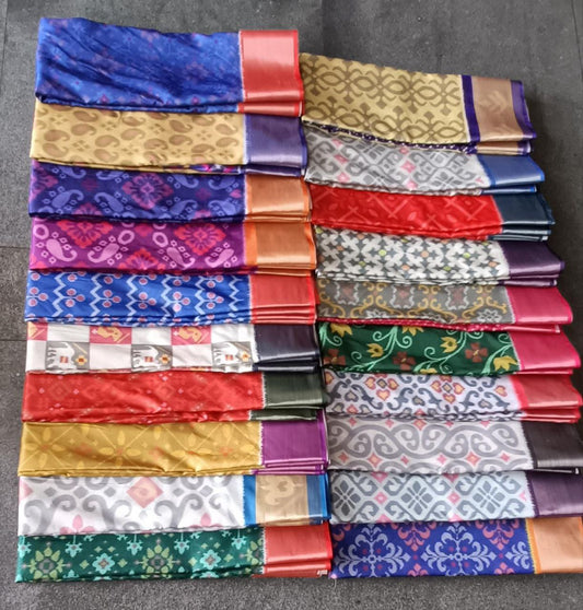 Latest and Exclusive Double weaving Printed Sarees&nbsp;